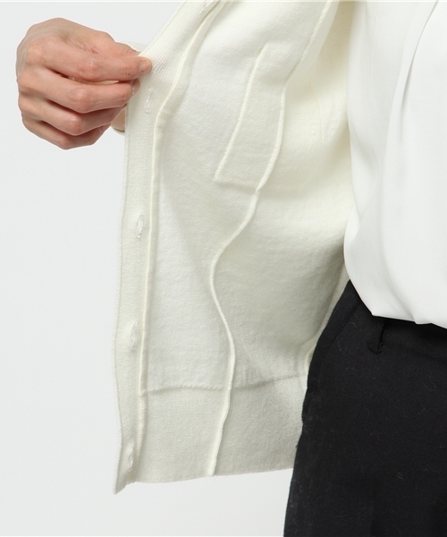 La TOTALITE（ラトータリテ）の「セミソモウ ポケ V カーディガン◆（カーディガン/ボレロ・レディース・ブラック/パープル/ホワイト・FREE）」の20枚目の写真