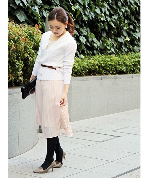 La TOTALITE（ラトータリテ）の「セミソモウ ポケ V カーディガン◆（カーディガン/ボレロ・レディース・ブラック/パープル/ホワイト・FREE）」の9枚目の写真