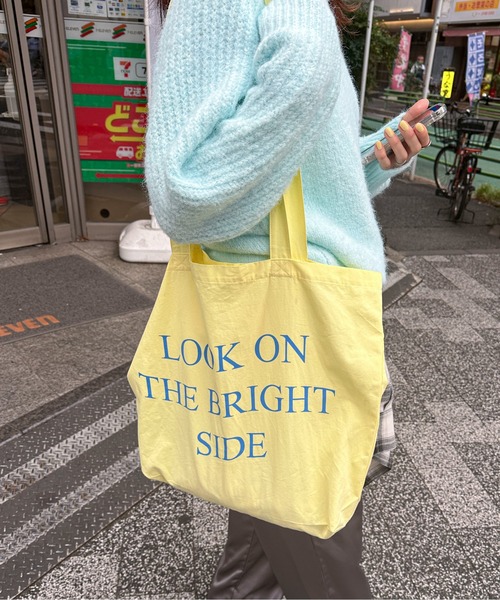 PILIT（ピリット）の「ロゴBIG トートBAG（トートバッグ・レディース・ピンク/グリーン/イエロー/ネイビー・MEDIUM）」の4枚目の写真