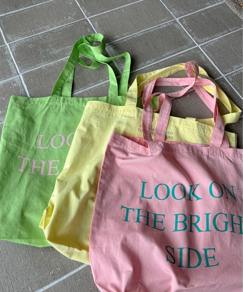 PILIT（ピリット）の「ロゴBIG トートBAG（トートバッグ・レディース・ピンク/グリーン/イエロー/ネイビー・MEDIUM）」の20枚目の写真
