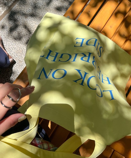 PILIT（ピリット）の「ロゴBIG トートBAG（トートバッグ・レディース・ピンク/グリーン/イエロー/ネイビー・MEDIUM）」の13枚目の写真