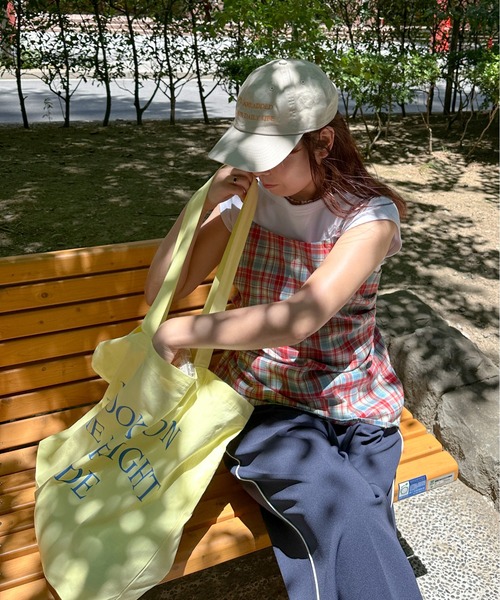 PILIT（ピリット）の「ロゴBIG トートBAG（トートバッグ・レディース・ピンク/グリーン/イエロー/ネイビー・MEDIUM）」の12枚目の写真