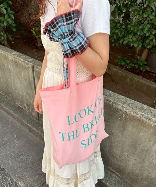 PILIT（ピリット）の「ロゴBIG トートBAG（トートバッグ・レディース・ピンク/グリーン/イエロー/ネイビー・MEDIUM）」の6枚目の写真