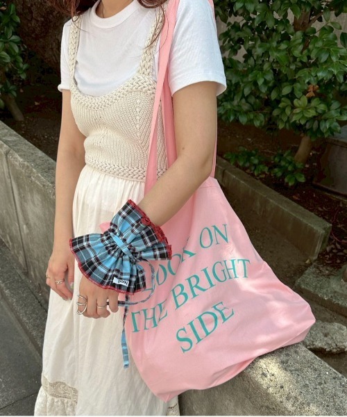 PILIT（ピリット）の「ロゴBIG トートBAG（トートバッグ・レディース・ピンク/グリーン/イエロー/ネイビー・MEDIUM）」の11枚目の写真