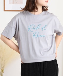 BRODIAEA ロゴ刺繍半袖Tシャツ