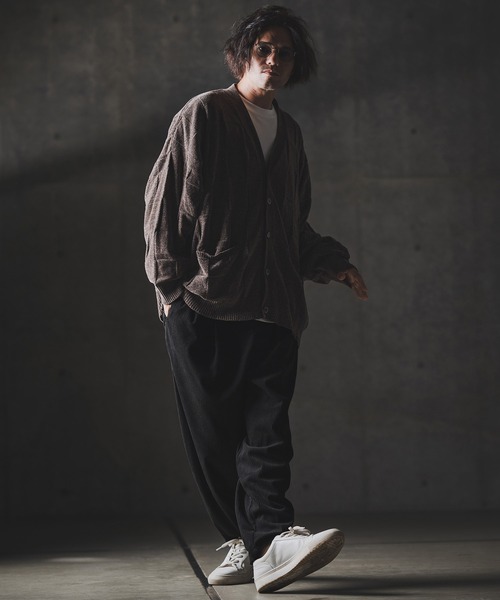 GLIMCLAP（グリムクラップ）の「mp13876-Balloon wide pants-Wide-wale corduroy fabric- バルーンパンツ（その他パンツ・メンズ・チャコール/サンドベージュ/ブラック・S/M/L）」の8枚目の写真