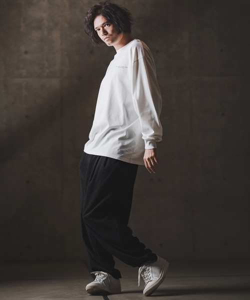 GLIMCLAP（グリムクラップ）の「mp13876-Balloon wide pants-Wide-wale corduroy fabric- バルーンパンツ（その他パンツ・メンズ・チャコール/サンドベージュ/ブラック・S/M/L）」の9枚目の写真