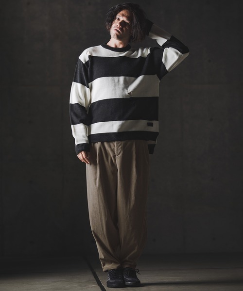 GLIMCLAP（グリムクラップ）の「mp13876-Balloon wide pants-Wide-wale corduroy fabric- バルーンパンツ（その他パンツ・メンズ・チャコール/サンドベージュ/ブラック・S/M/L）」の13枚目の写真
