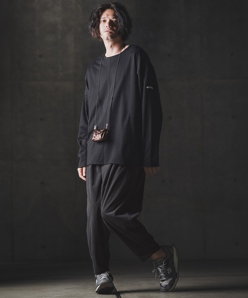 GLIMCLAP（グリムクラップ）の「mp13876-Balloon wide pants-Wide-wale corduroy fabric- バルーンパンツ（その他パンツ・メンズ・チャコール/サンドベージュ/ブラック・S/M/L）」の20枚目の写真