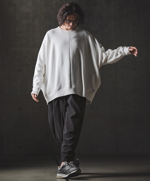 GLIMCLAP（グリムクラップ）の「mp13876-Balloon wide pants-Wide-wale corduroy fabric- バルーンパンツ（その他パンツ・メンズ・チャコール/サンドベージュ/ブラック・S/M/L）」の21枚目の写真