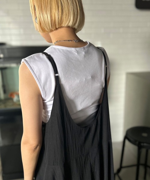 Kotoe(コトエ)の「マキシ丈キャミソールワンピース 美シルエット(ワンピース・レディース・ピンク/ブラック・FREE)」の11枚目の写真