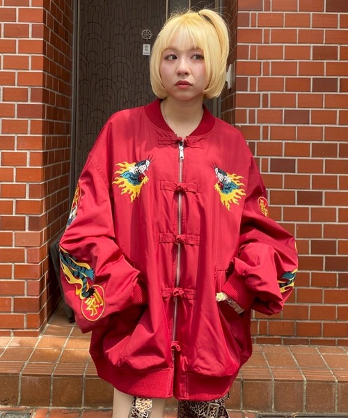 ジャケット・アウター Candy Stripper MA-1 Candy Stripper（キャンディーストリッパー） ma1 ma-1 BURNING TIGER