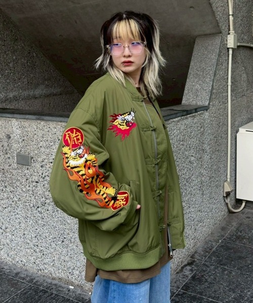 ジャケット・アウター Candy Stripper MA-1 Candy Stripper（キャンディーストリッパー） ma1 ma-1 BURNING TIGER