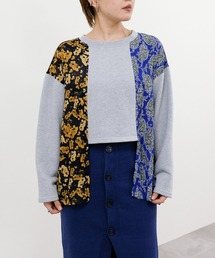 DOLLUPOOPS | 異素材切替スウェットトップス(スウェット)