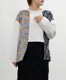 DOLLUPOOPS | 異素材切替スウェットトップス(スウェット)