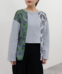 DOLLUPOOPS | 異素材切替スウェットトップス(スウェット)