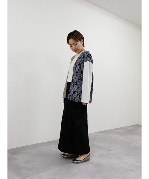 DOLLUPOOPS（ドールアップウップス）の「異素材切替スウェットトップス（スウェット・レディース・グレー/ライトグレー/アイボリー・38）」の5枚目の写真