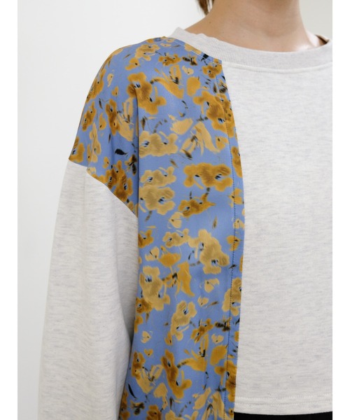 DOLLUPOOPS（ドールアップウップス）の「異素材切替スウェットトップス（スウェット・レディース・グレー/ライトグレー/アイボリー・38）」の19枚目の写真