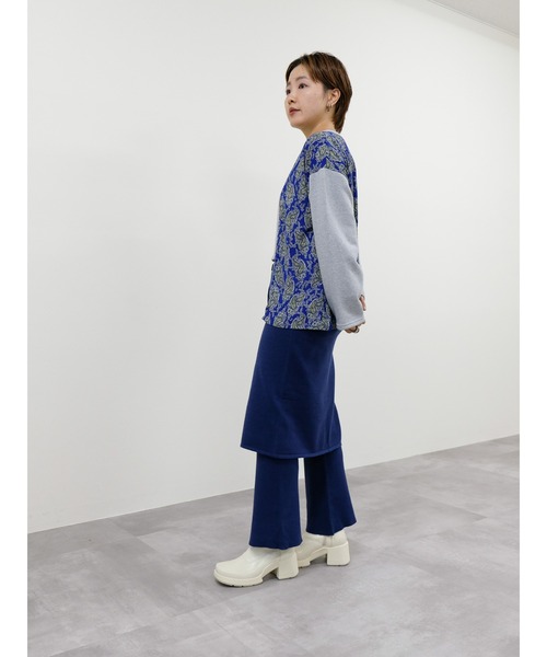 DOLLUPOOPS（ドールアップウップス）の「異素材切替スウェットトップス（スウェット・レディース・グレー/ライトグレー/アイボリー・38）」の11枚目の写真