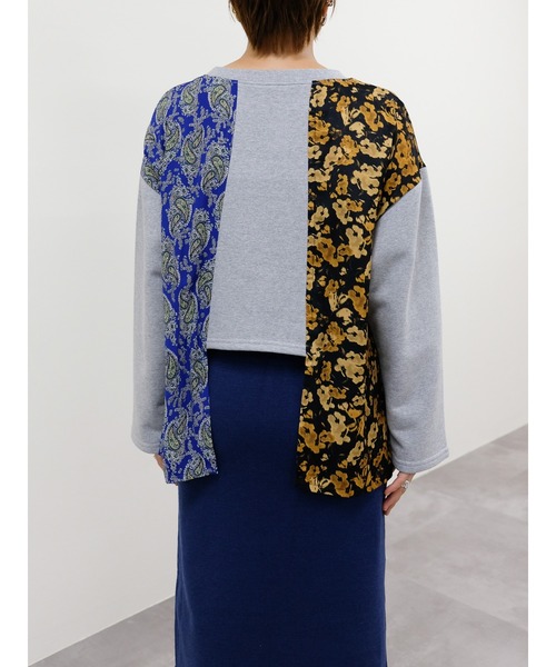 DOLLUPOOPS（ドールアップウップス）の「異素材切替スウェットトップス（スウェット・レディース・グレー/ライトグレー/アイボリー・38）」の21枚目の写真