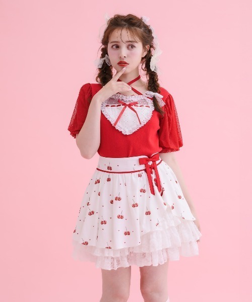 mellfy memory Sweet Magic Cherry スカート Sweet magic cherryスカート（スカート）｜mellfy memory