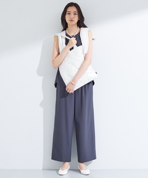 INDIVI（インディヴィ）の「【A4サイズ対応】シャイニーキルトトート（トートバッグ・レディース・ホワイト/シルバー/ブラック・00）」の9枚目の写真