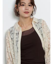 Te chichi（テチチ）の「シアー切替スクエアネックタンクトップ（タンクトップ・レディース）」