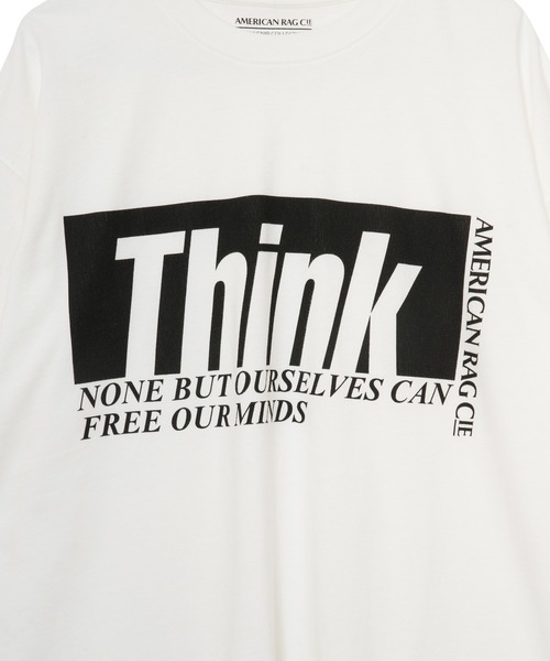 AMERICAN RAG CIE（アメリカンラグシー）の「【MEN , WOMEN】for BAYFLOW THINK SST（Tシャツ/カットソー・メンズ・ホワイト・M/L）」の3枚目の写真