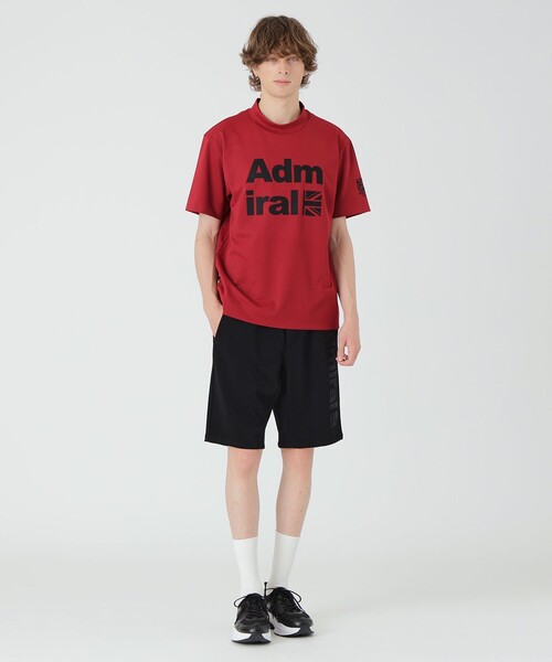 BLACK LABEL CRESTBRIDGE（ブラックレーベル・クレストブリッジ）の「【BLACK lab.×Admiral】シャドーチェックロゴグラフィックTシャツ（Tシャツ/カットソー・メンズ・レッド系その他/オフホワイト/ブラック・M/L/XL）」の9枚目の写真