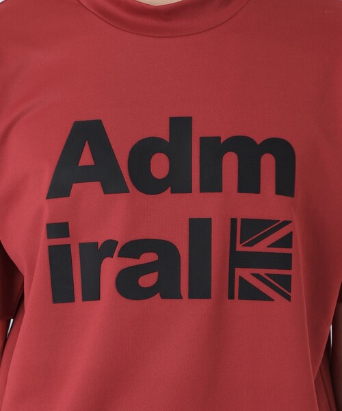 BLACK LABEL CRESTBRIDGE（ブラックレーベル・クレストブリッジ）の「【BLACK lab.×Admiral】シャドーチェックロゴグラフィックTシャツ（Tシャツ/カットソー・メンズ・レッド系その他/オフホワイト/ブラック・M/L/XL）」の5枚目の写真
