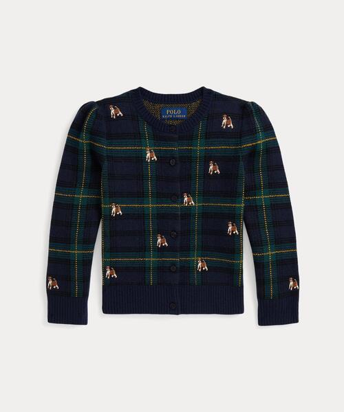 rski　新品未使用　ポロラルフローレン　カーディガン　タイガー　カモフラ ドッグエンブロイダリー ウール カーディガン（カーディガン/ボレロ