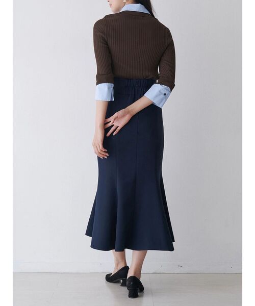 TONAL(トーナル)の「アシメベルトマーメイドスカート(スカート・レディース・ボルドー/ネイビー/ベージュ・SMALL/MEDIUM)」の7枚目の写真