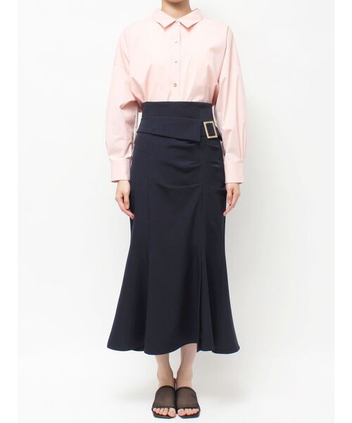 TONAL(トーナル)の「アシメベルトマーメイドスカート(スカート・レディース・ボルドー/ネイビー/ベージュ・SMALL/MEDIUM)」の14枚目の写真