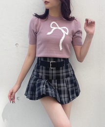 フェザーリボンニット