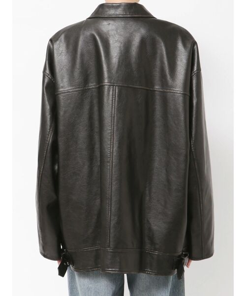 ルーズシルエットフェイクレザーブルゾン（ブルゾン）｜Ungrid（アン