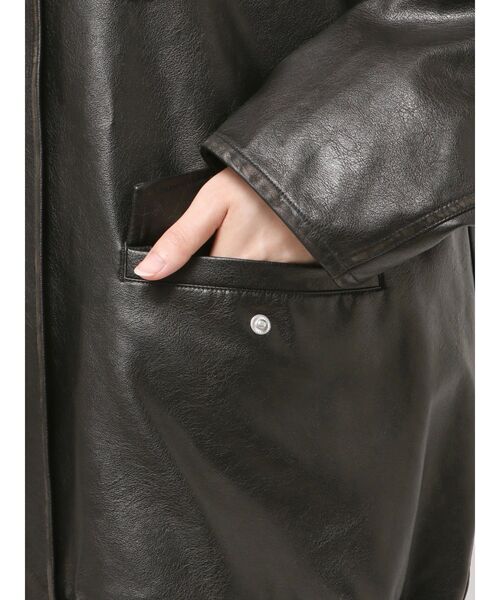 ルーズシルエットフェイクレザーブルゾン（ブルゾン）｜Ungrid（アン