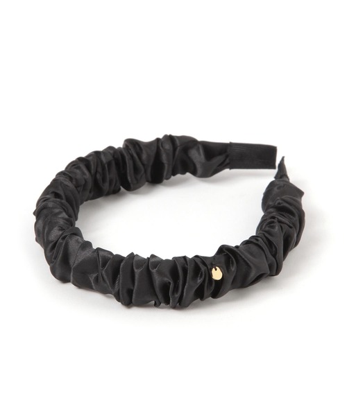 LAKOLE（ラコレ）の「サテンくしゅくしゅカチューシャ / 577224（カチューシャ・レディース・ブラック/ベージュ/ネイビー・FREE）」の2枚目の写真