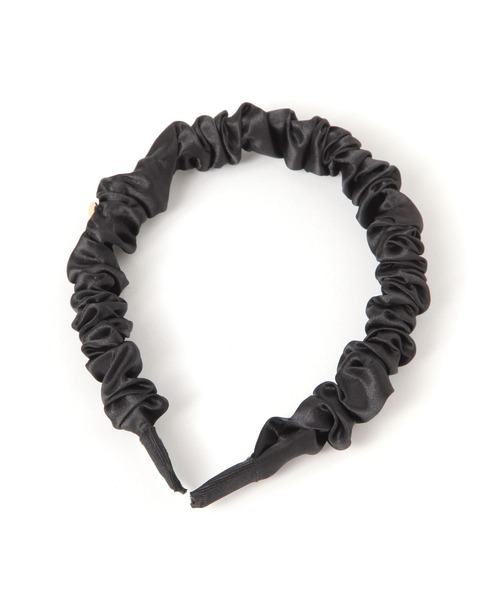 LAKOLE（ラコレ）の「サテンくしゅくしゅカチューシャ / 577224（カチューシャ・レディース・ブラック/ベージュ/ネイビー・FREE）」の4枚目の写真