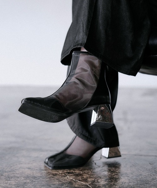 HARE（ハレ）の「アソートメタルヒールブーツ(HARE)（ブーツ・レディース・ブラック/ブラック系その他/シルバー/ボルドー・LARGE/MEDIUM）」の17枚目の写真