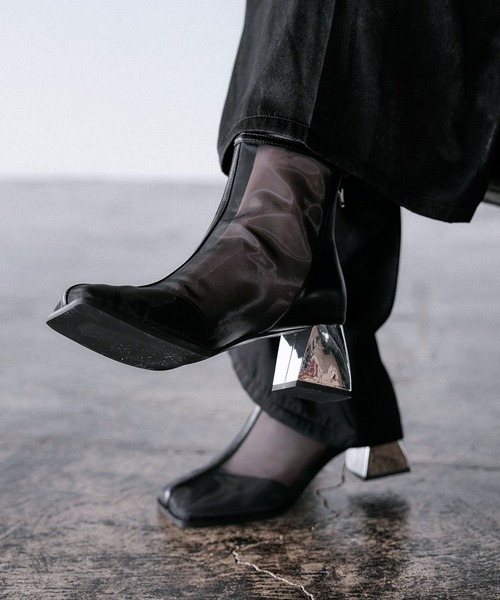 HARE（ハレ）の「アソートメタルヒールブーツ(HARE)（ブーツ・レディース・ブラック/ブラック系その他/シルバー/ボルドー・LARGE/MEDIUM）」の19枚目の写真