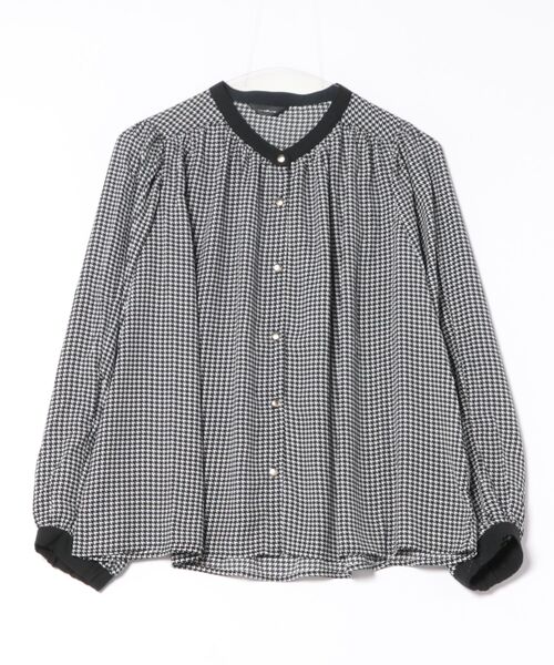 INTERPLANET（インタープラネット）の「厚地ジョーゼット千鳥柄袖２ＷＡＹブラウス（シャツ/ブラウス・レディース・オフホワイト/ベージュ・FREE）」の18枚目の写真