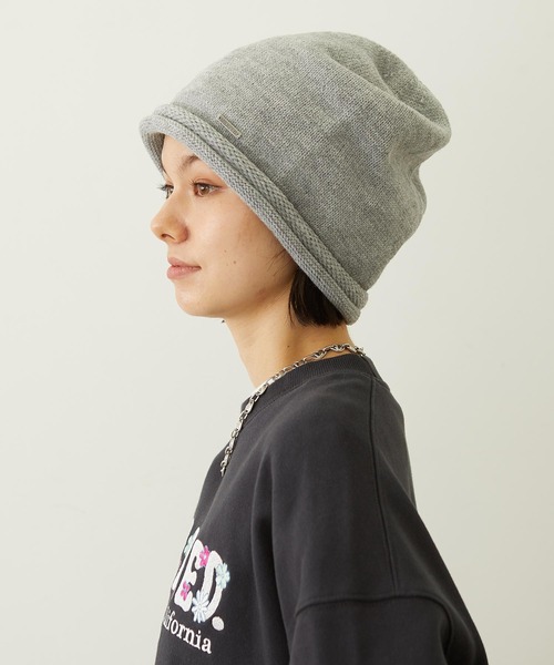 MILKFED.（ミルクフェド）の「LOOSE KNIT CAP（ニットキャップ/ビーニー・レディース・アッシュ/ブラック/ブラウン・ONE SIZE）」の12枚目の写真