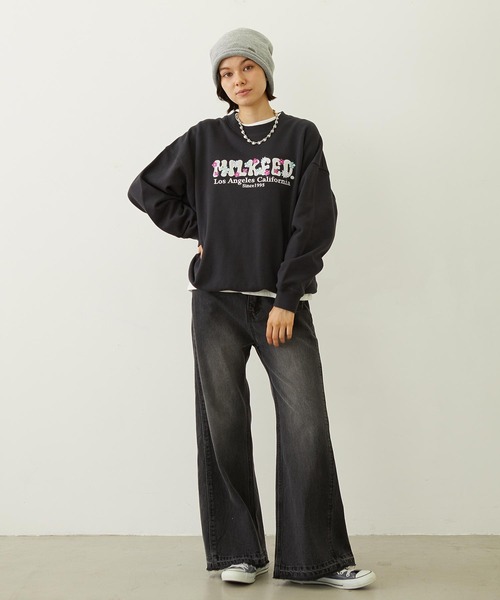 MILKFED.（ミルクフェド）の「LOOSE KNIT CAP（ニットキャップ/ビーニー・レディース・アッシュ/ブラック/ブラウン・ONE SIZE）」の15枚目の写真