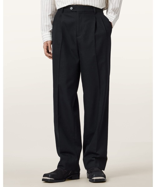 ALLSAINTS(オールセインツ)の「TALLIS STRAIGHT LEG TROUSERS | TALLIS ストレート レッグ トラウザー(スラックス・メンズ・ブラック・32/30/31/28)」の3枚目の写真