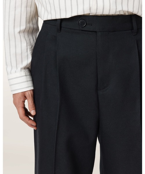 ALLSAINTS(オールセインツ)の「TALLIS STRAIGHT LEG TROUSERS | TALLIS ストレート レッグ トラウザー(スラックス・メンズ・ブラック・32/30/31/28)」の4枚目の写真