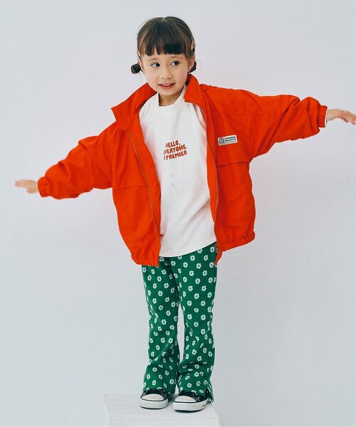 p.premier(ピードットプルミエ)の「【リンク/セットアップ/ジュニア対応】総柄カットジャガード裾スリットフレアパンツ(その他パンツ・キッズ・グリーン/ブラウン/ブラック/パープル・140/90/100/110/120/80/130)」の16枚目の写真