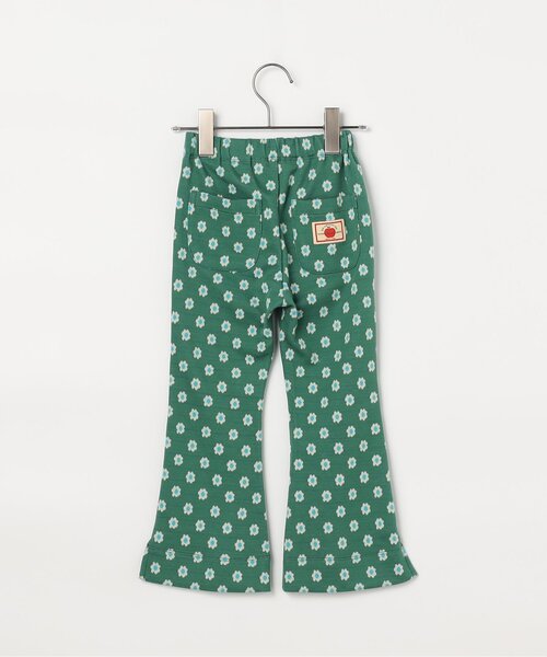 p.premier(ピードットプルミエ)の「【リンク/セットアップ/ジュニア対応】総柄カットジャガード裾スリットフレアパンツ(その他パンツ・キッズ・グリーン/ブラウン/ブラック/パープル・140/90/100/110/120/80/130)」の8枚目の写真