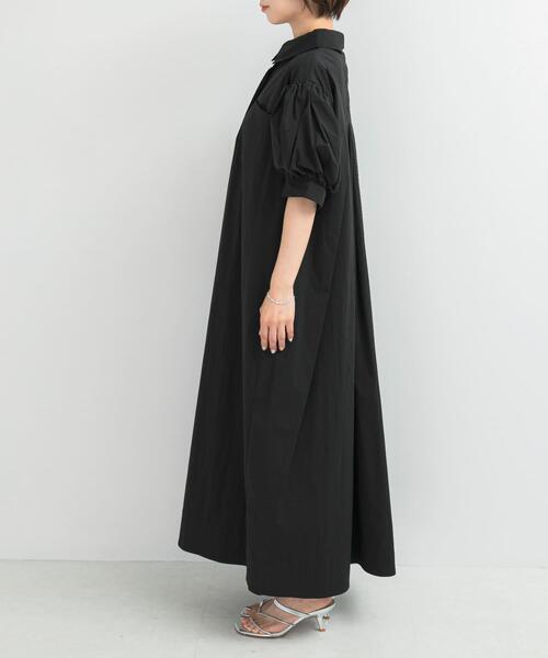 URBAN RESEARCH ROSSO WOMEN(アーバンリサーチ ロッソ)の「ELENDEEK FORM SHIRT ONE-PIECE(ワンピース・レディース・ベージュ/ブラック/グレー・1)」の14枚目の写真