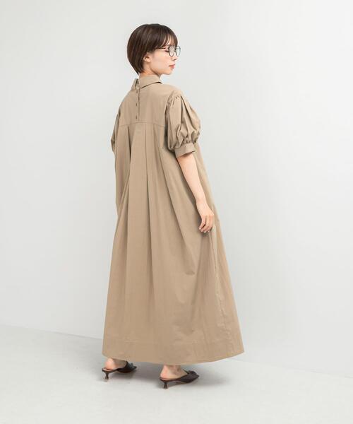 URBAN RESEARCH ROSSO WOMEN(アーバンリサーチ ロッソ)の「ELENDEEK FORM SHIRT ONE-PIECE(ワンピース・レディース・ベージュ/ブラック/グレー・1)」の20枚目の写真
