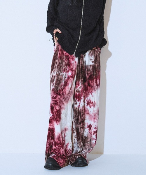 JEANASIS（ジーナシス）の「タイダイベロアイージーパンツ/586707（その他パンツ・レディース・グレー系その他/ブラウン系その他/ブラック/オレンジ系その他/パープル系その他/レッド系その他・FREE）」の5枚目の写真